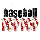 BASEBALL DAD - grandpa - pop pop brother uncle etc in drop 