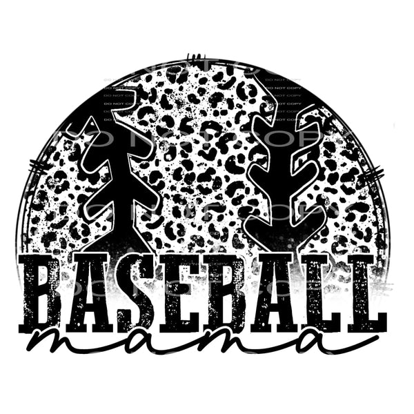 baseball mama #4585 Sublimation transfers - Heat Transfer