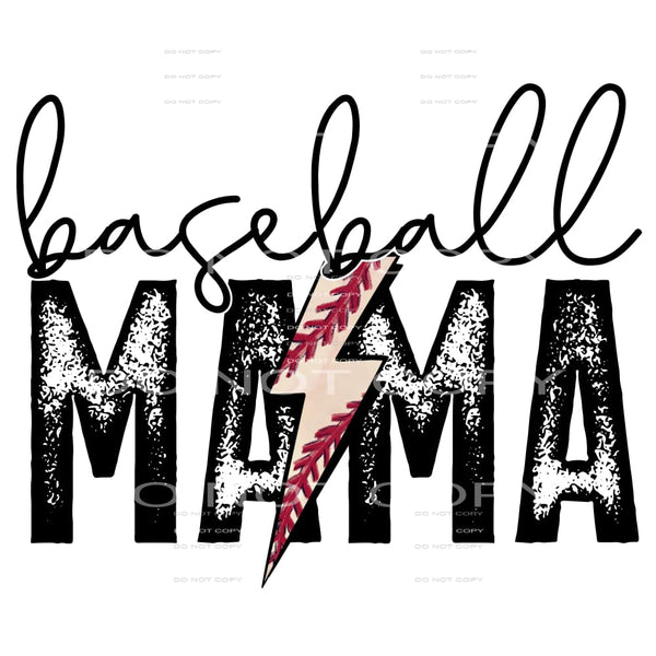 baseball mama #4679 Sublimation transfers - Heat Transfer