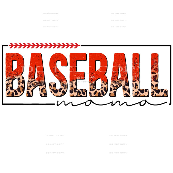 baseball mama #4811 Sublimation transfers - Heat Transfer