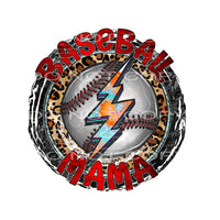 baseball mama #7614 Sublimation transfers - Heat Transfer