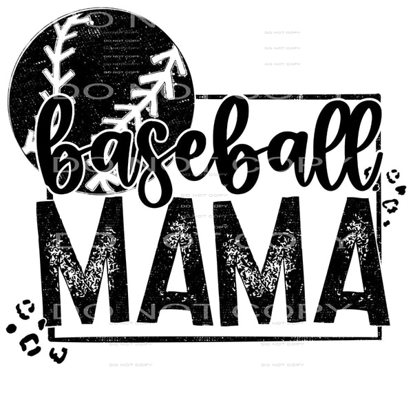 baseball mama #7791 Sublimation transfers - Heat Transfer
