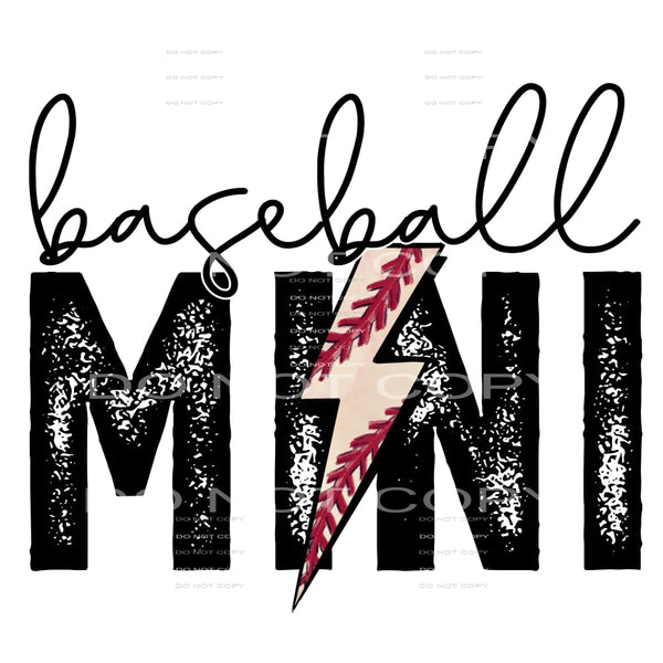 baseball mini #4762 Sublimation transfers - Heat Transfer
