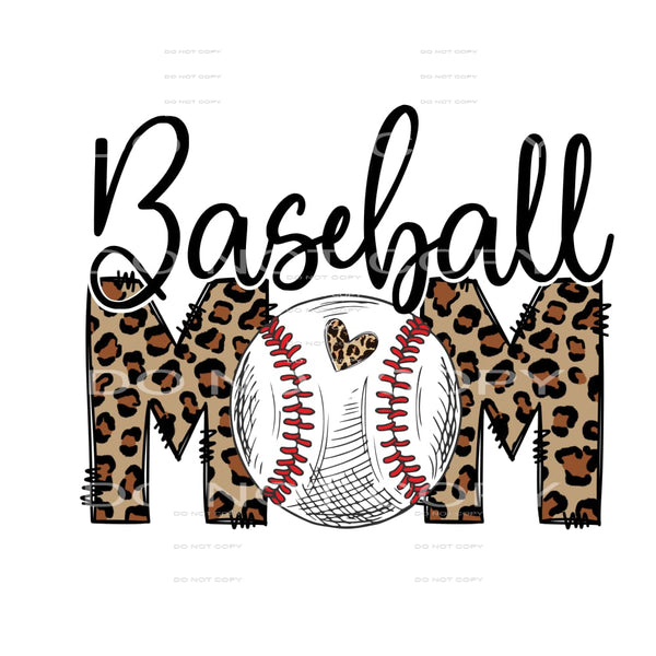 Baseball Mom #4442 Sublimation transfers - Heat Transfer