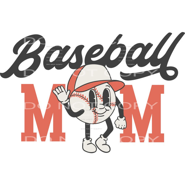 baseball mom #6376 Sublimation transfers - Heat Transfer
