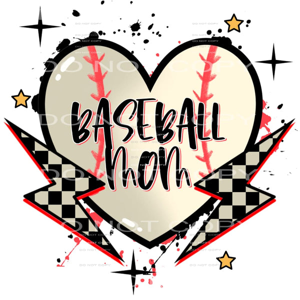 Baseball Mom#4277 Sublimation transfers - Heat Transfer