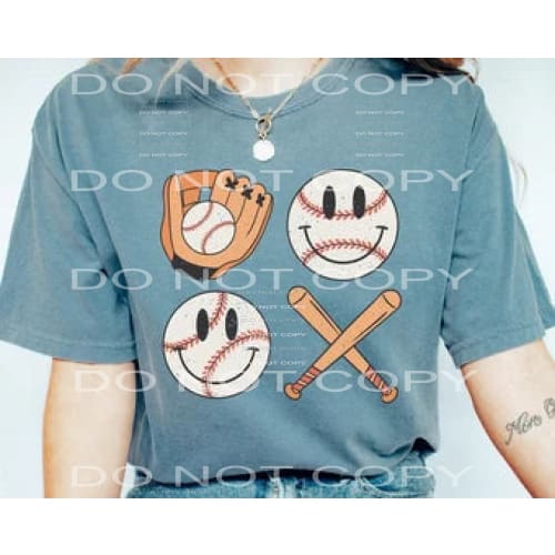 baseball smile #5034 Sublimation transfers - Heat Transfer