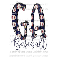 Baseball State All states in drop down menu sublimation transfer state Heat Transfer