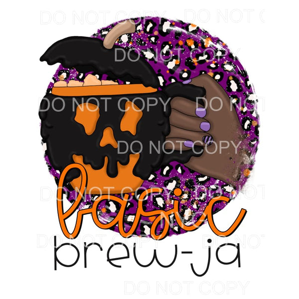 Basic Brew Ja Pumpkin Jack O Latern Mug Orange Purple 