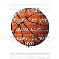 Basketball Ball Hand Drawn Sublimation transfers Heat Transfer