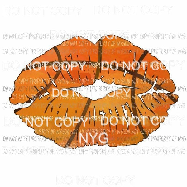 Basketball Lips Sublimation transfers Heat Transfer