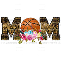 Basketball mom Leopard Sublimation transfers Heat Transfer