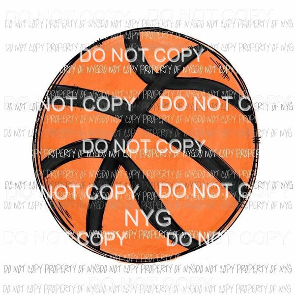 Basketball orange and black Sublimation transfers Heat Transfer