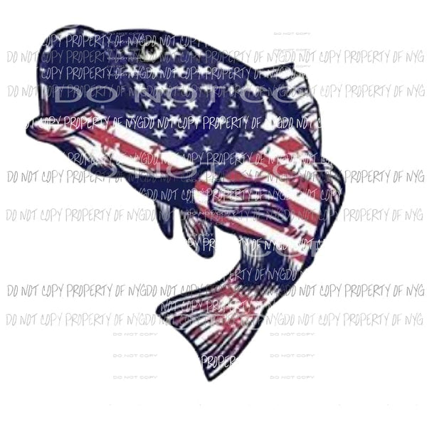 Bass flag 1 Sublimation transfers Heat Transfer