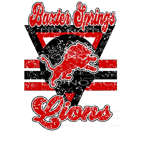 Baxter Spring Lions # 8084 Sublimation transfers - Heat