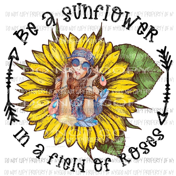 Be A sunflower Sublimation transfers Heat Transfer