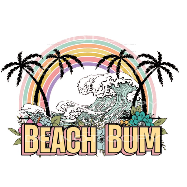 Beach Bum #4479 Sublimation transfers - Heat Transfer