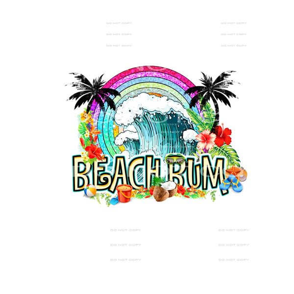Beach Bum #4503 Sublimation transfers - Heat Transfer