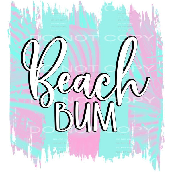 beach bum #6156 Sublimation transfers - Heat Transfer