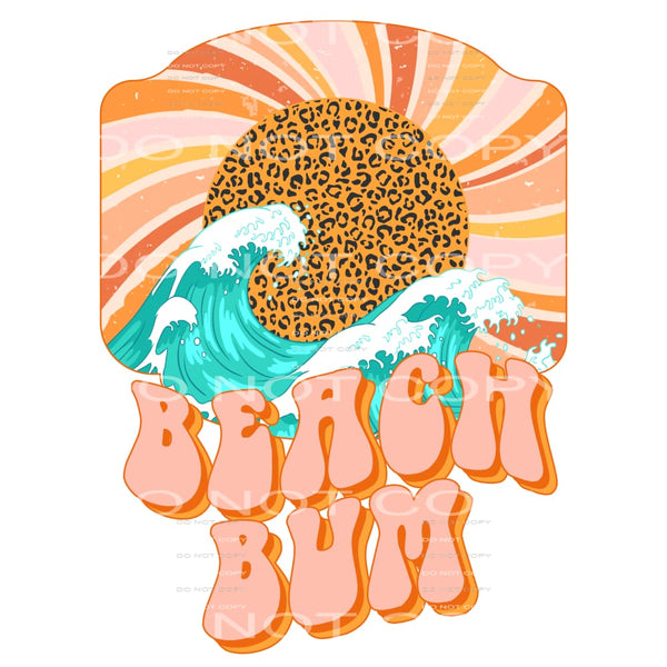 beach bum #6515 Sublimation transfers - Heat Transfer