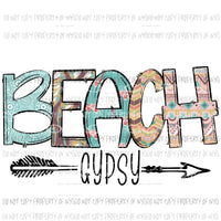 Beach Gypsy Sublimation transfers Heat Transfer