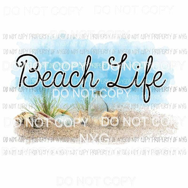 Beach Life Sublimation transfers Heat Transfer