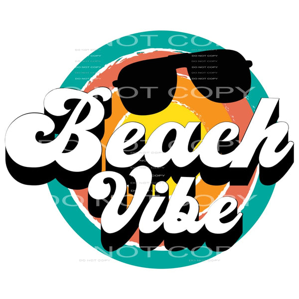 Beach Vibes #4490 Sublimation transfers - Heat Transfer