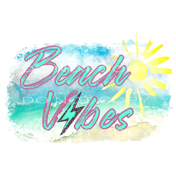 beach vibes #6605 Sublimation transfers - Heat Transfer