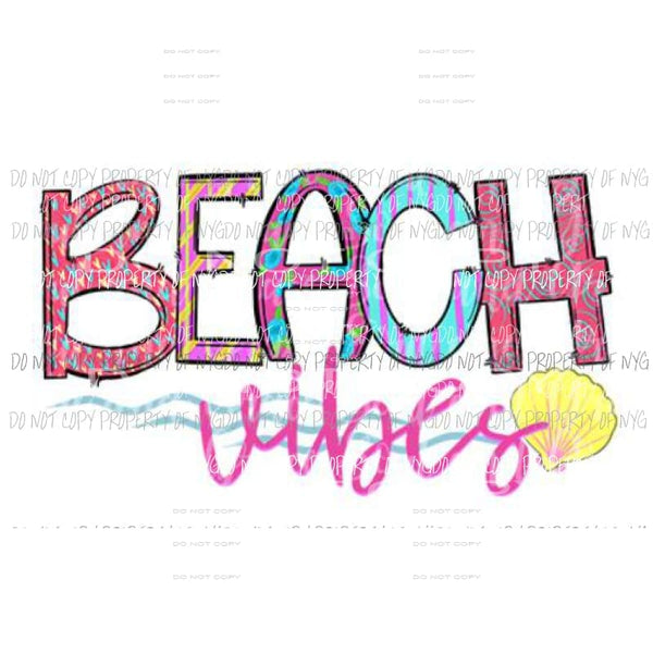 Beach vibes Sublimation transfers Heat Transfer