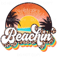Beachin Leopard Retro #1 Sublimation transfers - Heat 