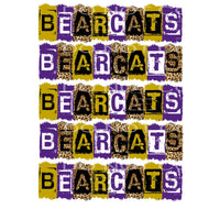 Bearcats BLOCK LETTERS # 111203 Sublimation transfers - Heat