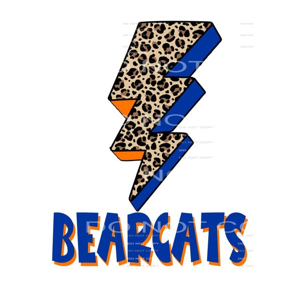 Bearcats bolt # 22200 Sublimation transfers - Heat Transfer