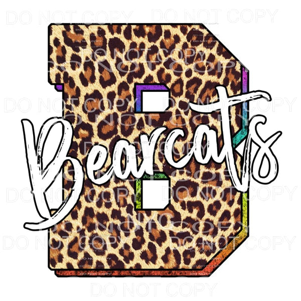 Bearcats Leopard Sublimation transfers - Heat Transfer