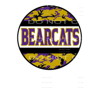 bearcats purple gold camo # 11199 Sublimation transfers - 