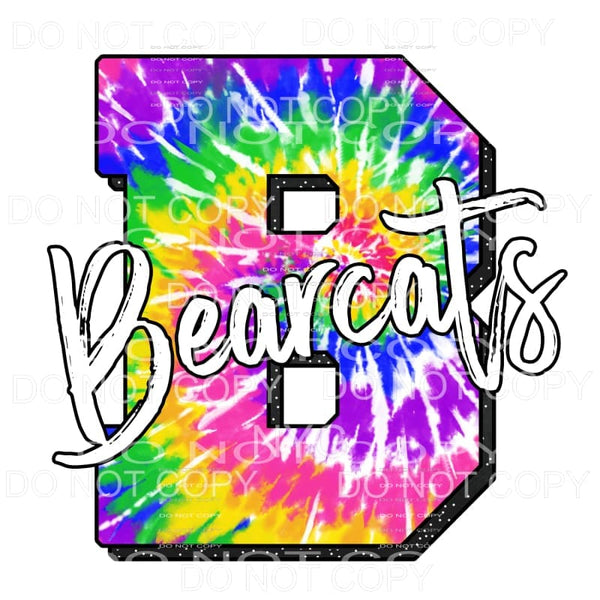 Bearcats Tie Dye Sublimation transfers - Heat Transfer