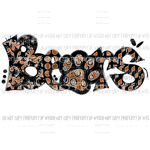 Bears #5 orange Sublimation transfers Heat Transfer