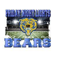 BEARS Colors in dropdown menu Sublimation transfers - Heat 