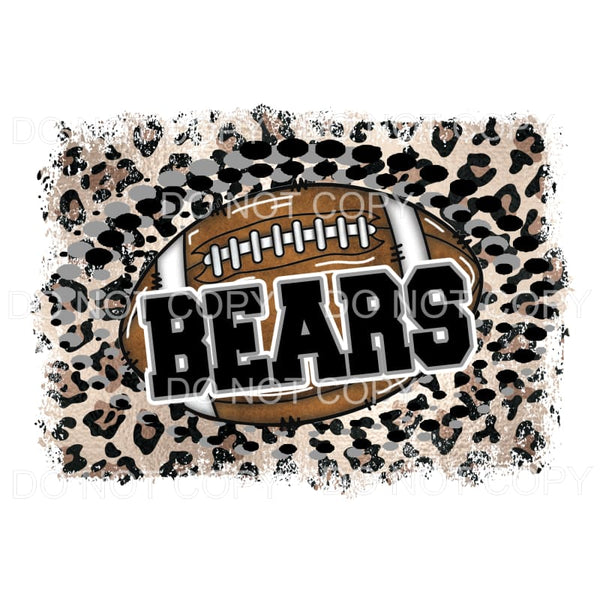 Bears Football # 562 Sublimation transfers - Heat Transfer