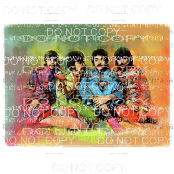 Beatles 3 Sublimation transfers Heat Transfer