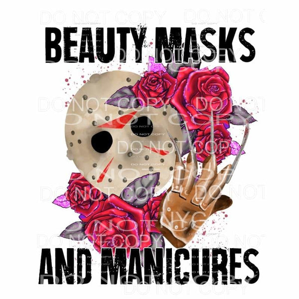 Beauty Masks And Manicures Freddy Krueger Red Roses 