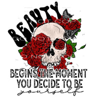 beauty skull #4600 Sublimation transfers - Heat Transfer