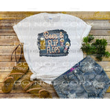 Beer and flip flops Sublimation transfers Heat Transfer