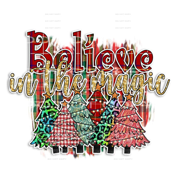 believe in the magic #7373 Sublimation transfers - Heat 