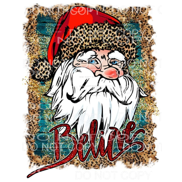 Believe Santa # 10 Sublimation transfers - Heat Transfer