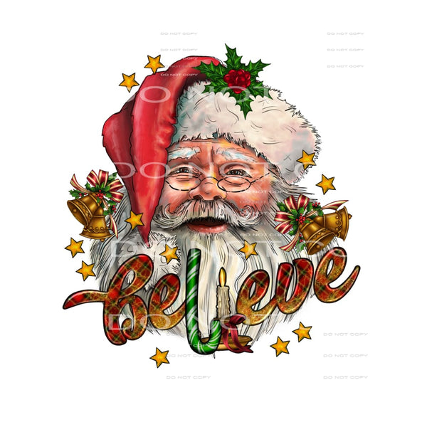 Believe Santa # 1027 Sublimation transfers - Heat Transfer