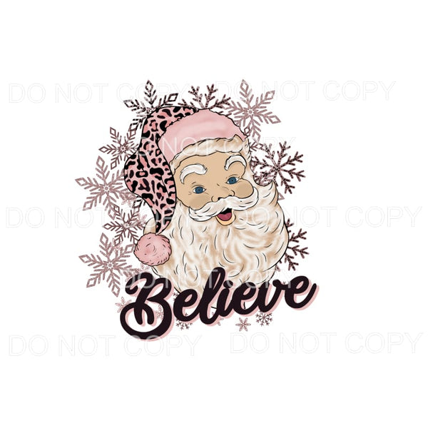 BELIEVE SANTA # 9042 X 2 Sublimation transfers - Heat 