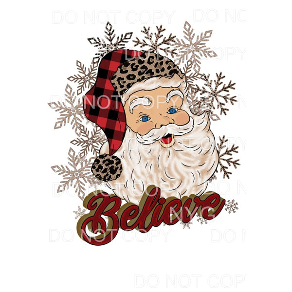 Believe Santa # 9555 Sublimation transfers - Heat Transfer