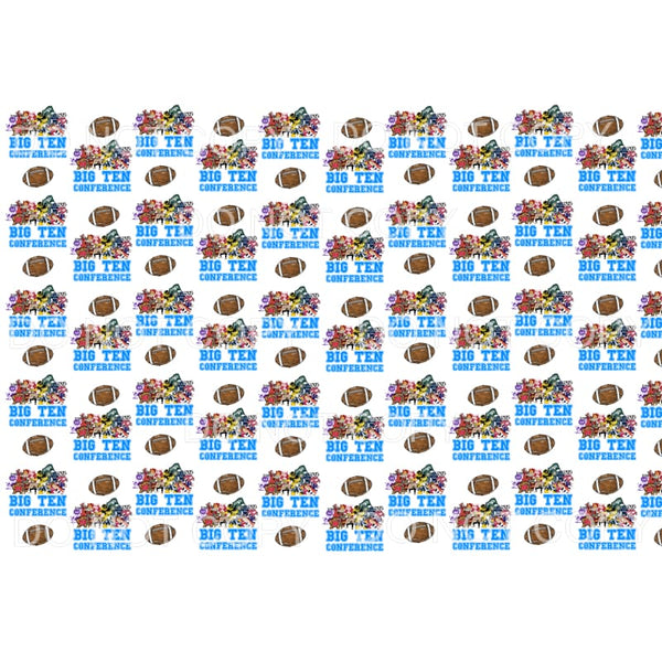 BIG 10 College Mascots sheet # 1 Sublimation transfers - 