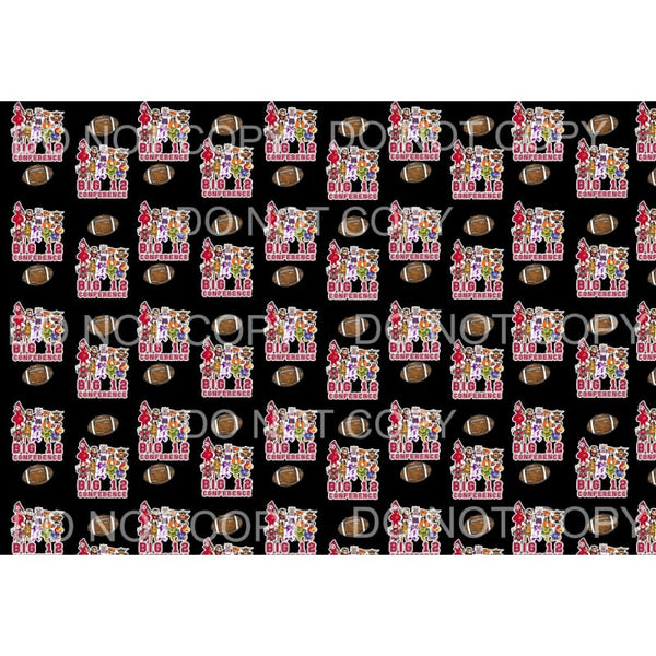 BIG 12 College Mascots sheet # 2 Sublimation transfers - 