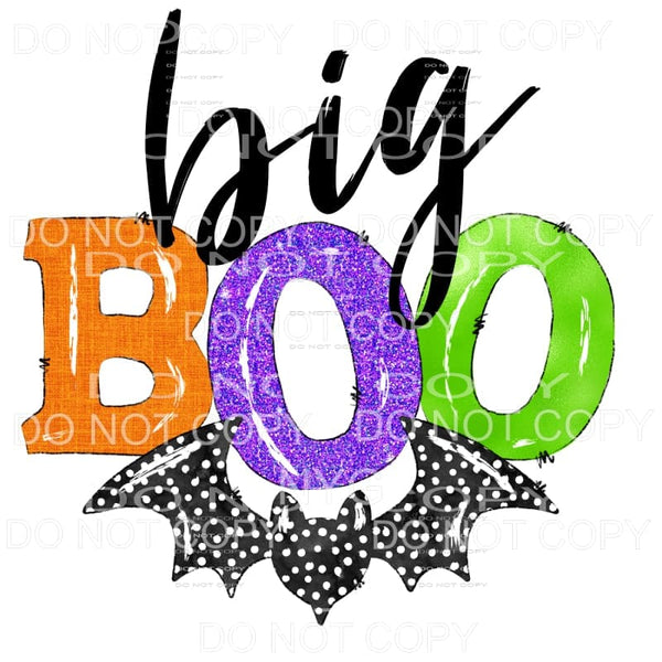 Big Boo Bat Sublimation transfers - Heat Transfer